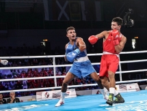 Фоторепортаж выступления казахстанских боксеров в третий день чемпионата мира-2017