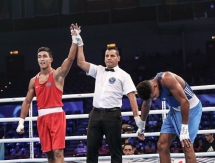 Фоторепортаж выступления казахстанских боксеров в третий день чемпионата мира-2017