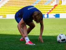 Фоторепортаж с открытой тренировки молодежной сборной Казахстана