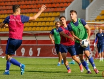 Фоторепортаж с открытой тренировки молодежной сборной Казахстана