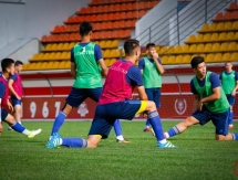 Фоторепортаж с открытой тренировки молодежной сборной Казахстана