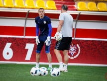 Фоторепортаж с открытой тренировки молодежной сборной Казахстана