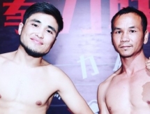 «Казахский воин» прошёл взвешивание перед боем в Китае