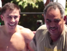 Видео с открытой тренировки Головкина в Лос-Анджелесе