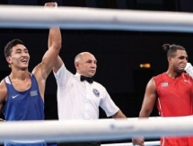 Видео сенсационной победы Аманкула над олимпийским чемпионом на чемпионате мира-2017