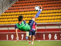 Фоторепортаж с открытой тренировки молодежной сборной Казахстана