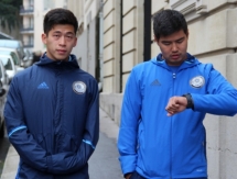 Молодежная сборная Казахстана вышла на улицы Франции