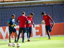 Фоторепортаж с тренировки «Вильярреала» перед матчем с «Астаной»