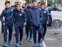 Молодежная сборная Казахстана вышла на улицы Франции