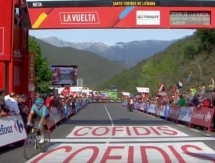 Видео «серебряного» для «Астаны» 18-го этапа «Вуэльты Испании»