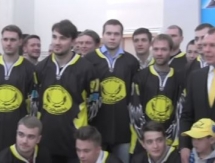 Видео с презентации «Сарыарки» перед стартом сезона ВХЛ