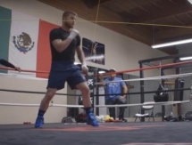 Видео тренировки Альвареса перед боем с Головкиным