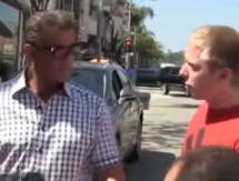 Как «папарацци» пытались взять прогноз у Сильвестра Сталлоне на бой Головкин — Альварес