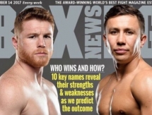 Головкин и Альварес попали на обложку нового выпуска старейшего журнала о боксе