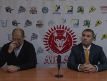 Видео послематчевой пресс-конференции игр чемпионата РК «Арлан» — «Темиртау» 3:2, 3:2