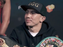 Видеосюжет с финальной пресс-конференции боя Головкин — Альварес на русском языке