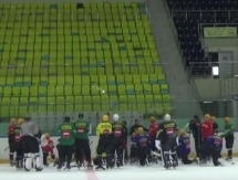 Видео с тренировки «Сарыарки» перед отъездом в Усть-Каменогорск