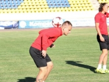 «Шахтер» провел предыгровую тренировку в Уральске