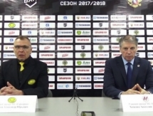 Видео послематчевой пресс-конференции игры ВХЛ «Сарыарка» — «Металлург» 3:0