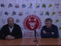 Видео послематчевой пресс-конференции игр чемпионата РК «Арлан» — «Номад» 3:4 ОТ, 3:0