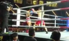 Видео боя, в котором казахстанский проспект избивал тайца