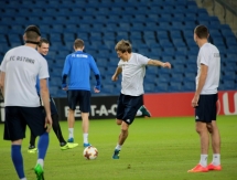 Фоторепортаж с тренировки «Астаны» перед матчем с «Маккаби»