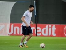 Фоторепортаж с тренировки «Астаны» перед матчем с «Маккаби»