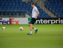 Фоторепортаж с тренировки «Астаны» перед матчем с «Маккаби»