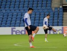 Фоторепортаж с тренировки «Астаны» перед матчем с «Маккаби»