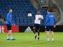 Фоторепортаж с тренировки «Астаны» перед матчем с «Маккаби»