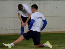 Фоторепортаж с тренировки «Астаны» перед матчем с «Маккаби»