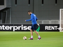 Фоторепортаж с тренировки «Астаны» перед матчем с «Маккаби»