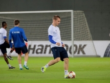 Фоторепортаж с тренировки «Астаны» перед матчем с «Маккаби»