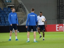 Фоторепортаж с тренировки «Астаны» перед матчем с «Маккаби»