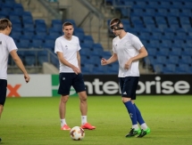 Фоторепортаж с тренировки «Астаны» перед матчем с «Маккаби»