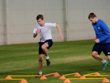 Фоторепортаж с тренировки «Астаны» перед матчем с «Маккаби»