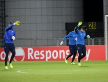 Фоторепортаж с тренировки «Астаны» перед матчем с «Маккаби»