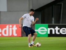 Фоторепортаж с тренировки «Астаны» перед матчем с «Маккаби»