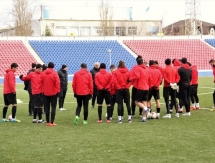 «Шахтер» провел предыгровую тренировку в Павлодаре