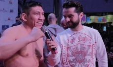 Видео церемонии взвешивания турнира «Fight Nights Global» в Алматы