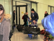 Фоторепортаж с прибытия молодежной сборной Казахстана в Астану