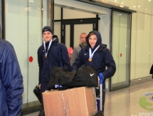 Фоторепортаж с прибытия молодежной сборной Казахстана в Астану