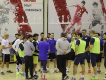 Фоторепортаж с тренировки сборной Казахстана