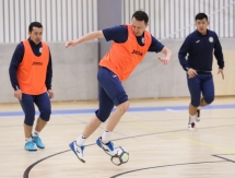 Фоторепортаж с тренировки сборной Казахстана в Любляне