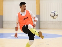 Фоторепортаж с тренировки сборной Казахстана в Любляне