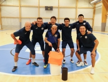 Фоторепортаж с тренировки сборной Казахстана в Любляне