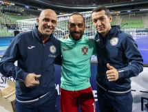 Фоторепортаж с тренировки сборной Казахстана в Любляне