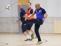 Фоторепортаж с тренировки сборной Казахстана в Любляне