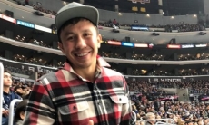 Головкин посетил матч НХЛ в Лос-Анджелесе