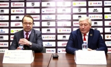 Видео послематчевой пресс-конференции игры ВХЛ «Торпедо» — «КРС Хэйлунцзян» 8:2
